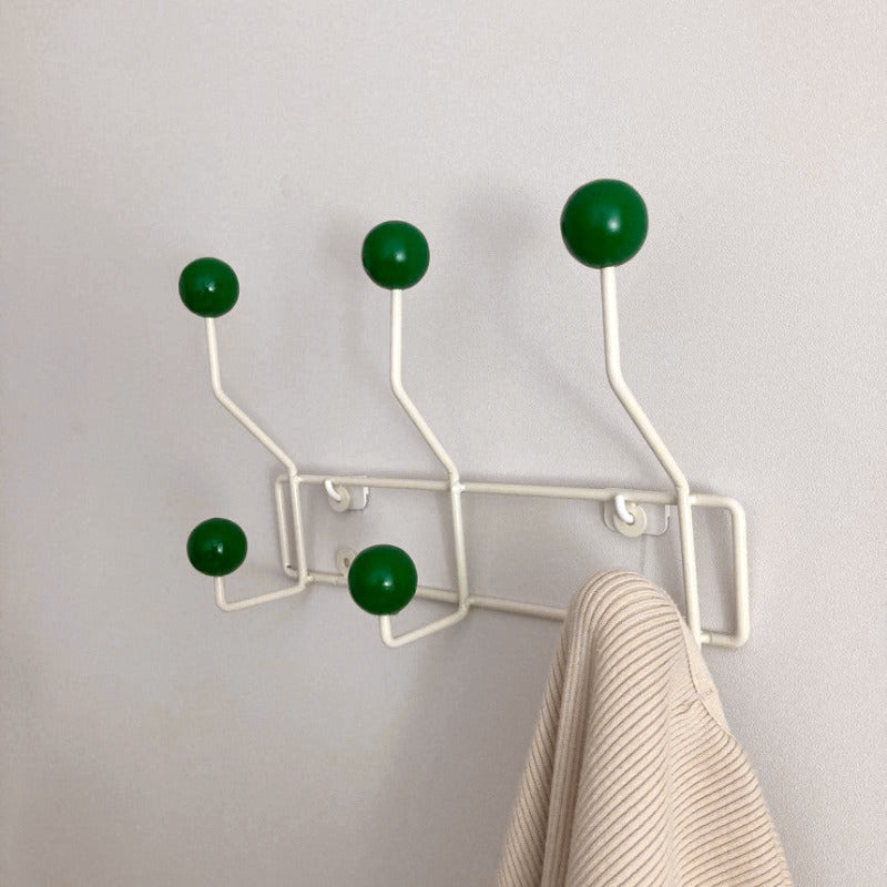 Kapstok Wandhaak Metaal Mid-Century Stijl 3 of 4 Haken Geel Groen Wit Hal | Restfield
